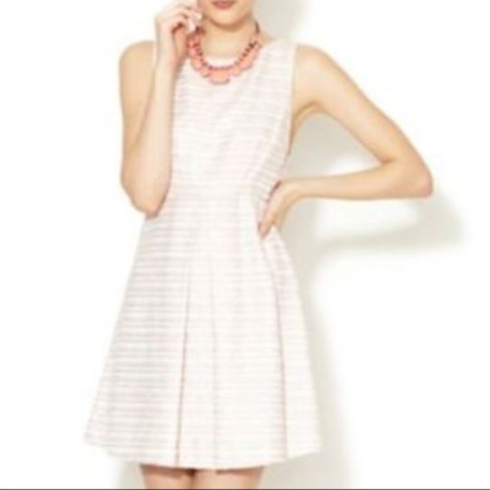 Alice + Olivia Pink/White Tweed Dress